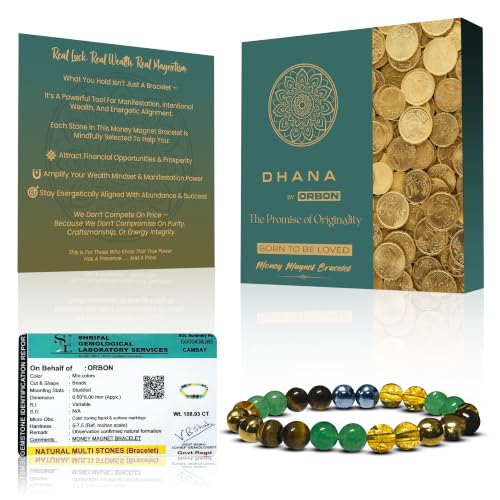 Certified Natural Crystal Multi Stone Bracelets for Men & Women | Powerful Gemstone Bracelet | Real Certified Stones with Authenticity Certificate & A