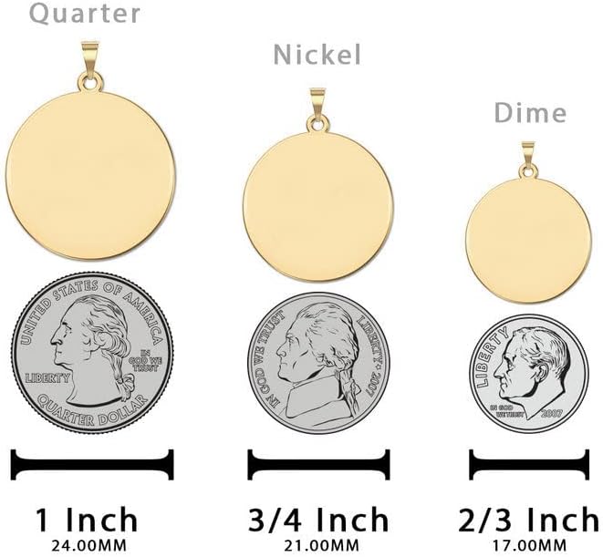 PicturesOnGold.com Saint Dymphna Round Religious Medal - in Sterling Silver and 10K or 14K Gold - Image 2