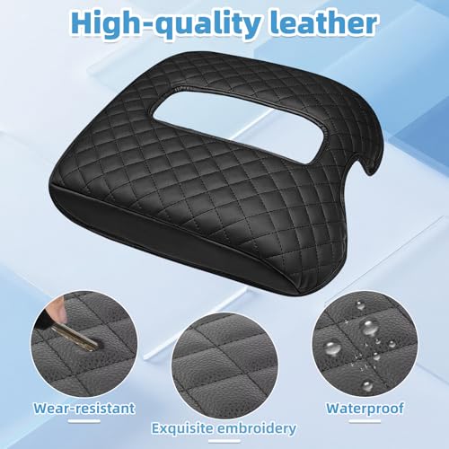 Image of Center Console Armrest Cover Compatible with Chevy Silverado and Fit for GMC Sierra 1500 2500 3500 2014-2018,and Fit for Yukon /Tahoe /Suburban 2015-2020(for Bucket Seat Only)