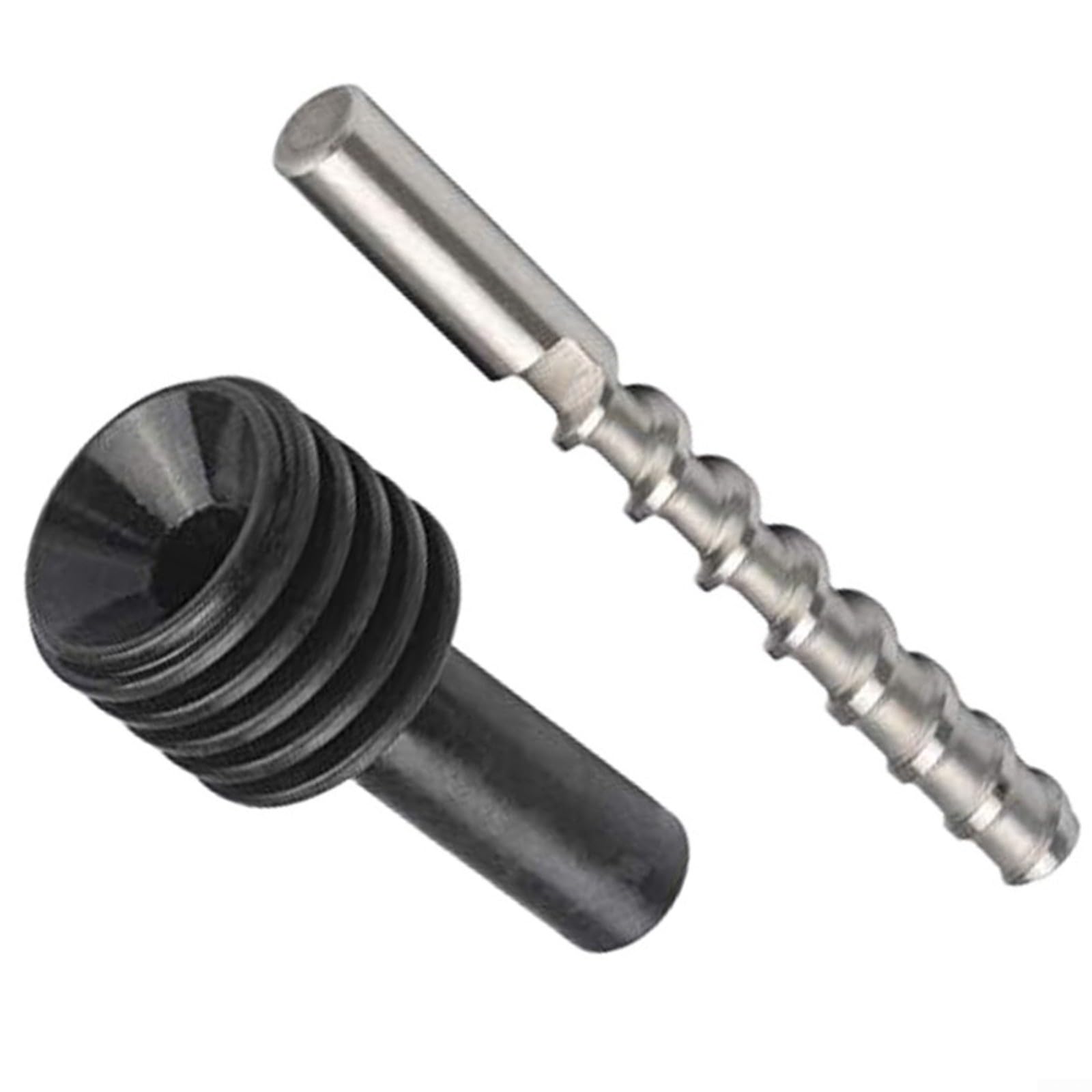 Pellet Zuführschraube und Heatbreak-Halterung für 3D-Drucker Granulatextruder, Metall Verschleißfest Temperaturisolierung