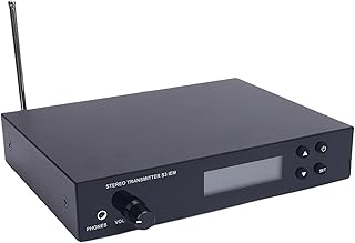 Generic IEM Sistem Verici Alıcı, Kablosuz Alaşım Alüminyum Alüminyum Ekran TFT LCD Ç Için (ABD Tak)