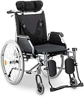 Cadeira de Rodas D700 T44 Reclinável em Alumínio Dobrável até 130 Kg Dellamed