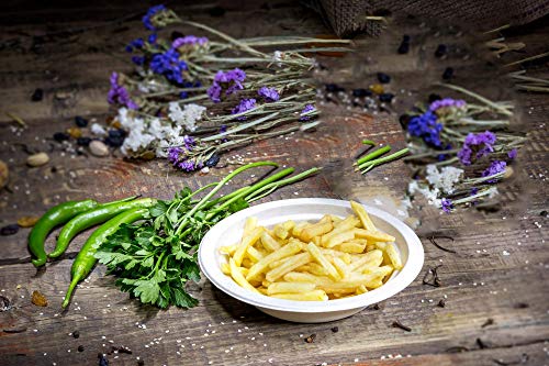 HARVEST PACK 12 oz Compostable Disposable Paper Bowls, Made from Eco-Friendly Plant Fibers [100 COUNT] - Thumbnail 3
