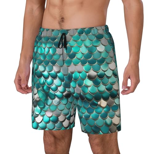 Bañador de hombre con estampado de sirena transpirable de playa 2