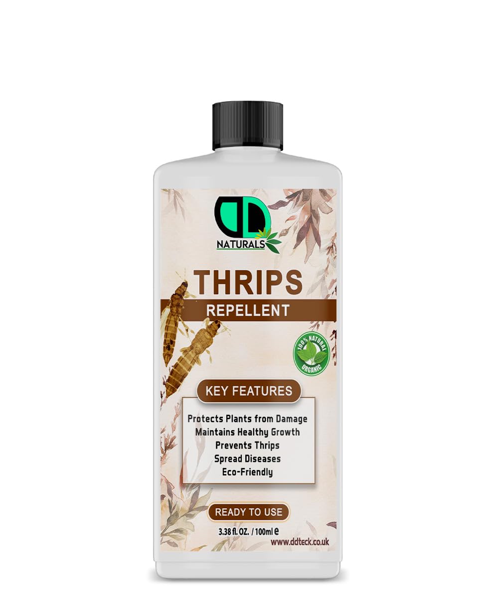DD Teck 100% Natural Thrips & Bug Killer – Insecticidal Soap for Houseplants | Eco-Friendly Plant Protection | Fast-Acting, Pet-Safe & Non-Toxic Solution for Thrips Infestation(100ml)