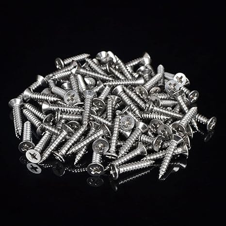 Stainless Steel 304 Phillips Star Head Screws for Fixing Wood, Plywood, Paster Boards Solid Stainless (Pack of 100) (1 Inch) - Image 3 thumbnail