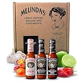 Melinda’s Hot Sauce Variety Pack - Extra Spicy Gourmet Hot Sauce Gift Set with Variety of Heat Levels - Includes Extra, XXXXtra Reserve, Ghost Pepper - 5 oz, 3 Pack