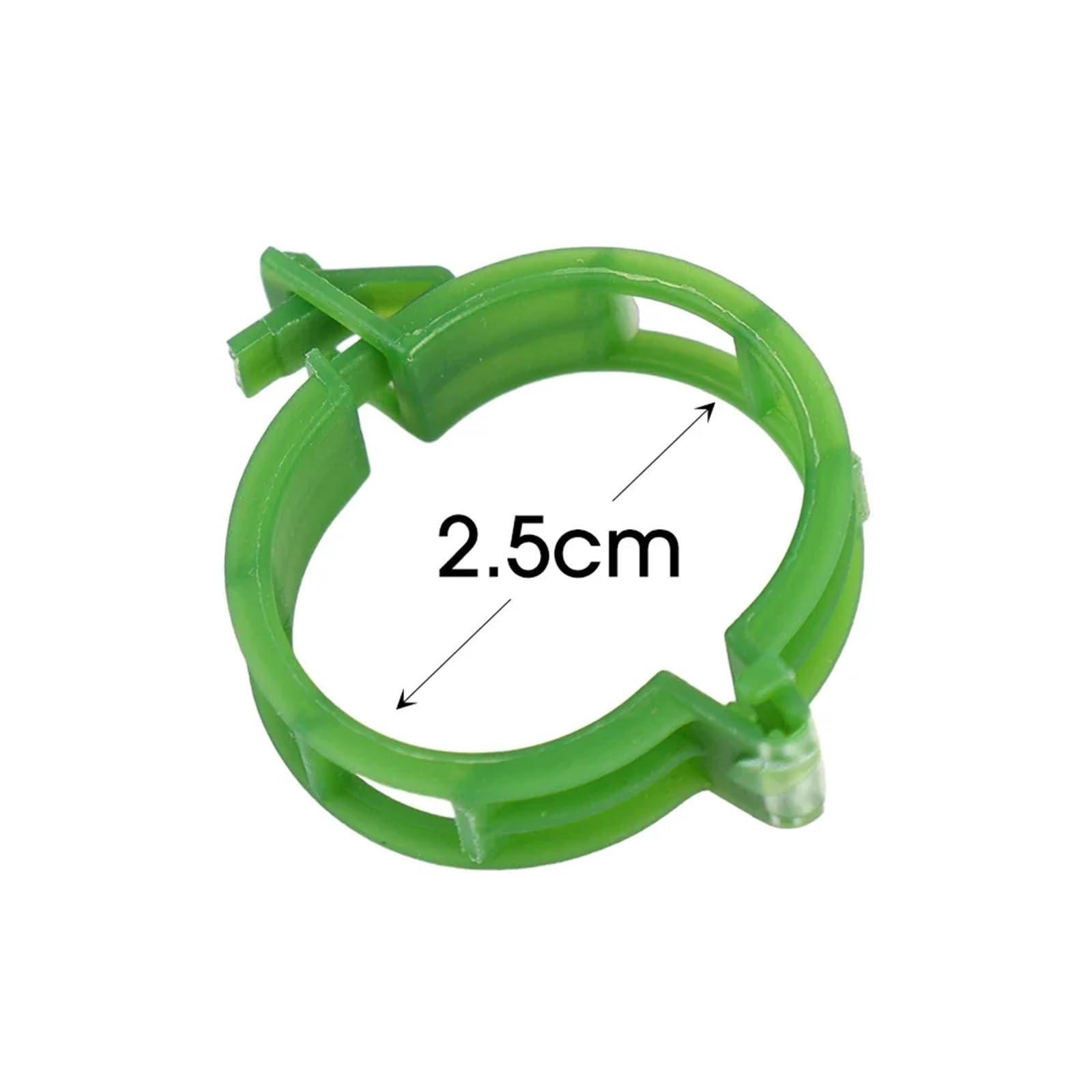 Mollette di sostegno per piante da giardino, Clip di supporto for piante in PP riutilizzabili for piante rampicanti Multicolor 10-100 Pz(Transparent,50 PCS)