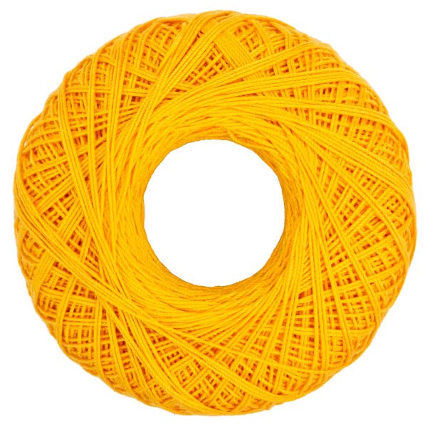 Image of Aunt Lydia's Classic 10 Cotton Crochet Thread, Golden Rod, 3-Pack