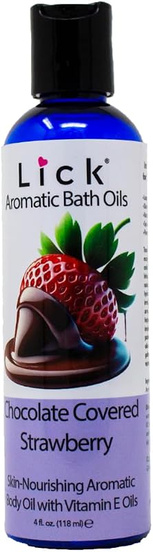 Lick Óleo de Banho Aromático Chocolate com Morango, 120 mL
