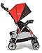 Kolcraft Cloud Plus Lightweight Easy Fold Compact Toddler Stroller and Baby Stroller for Travel, Large Storage Basket, Multi-Position Recline, Convenient One-hand Fold, 13 lbs - Fire Red