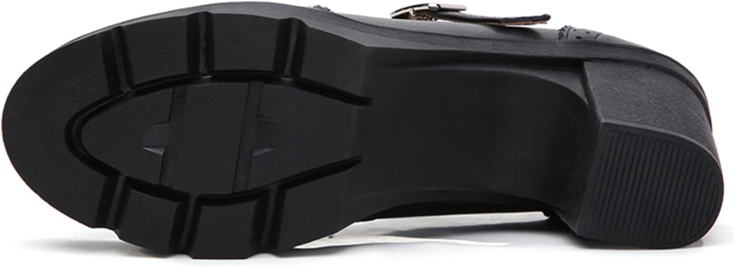 DADAWEN Women's Chunky Low Block Heels Mary Jane Closed Toe Work Pumps Comfortable Round Toe Oxfords Dress Wedding Shoes - Image 7