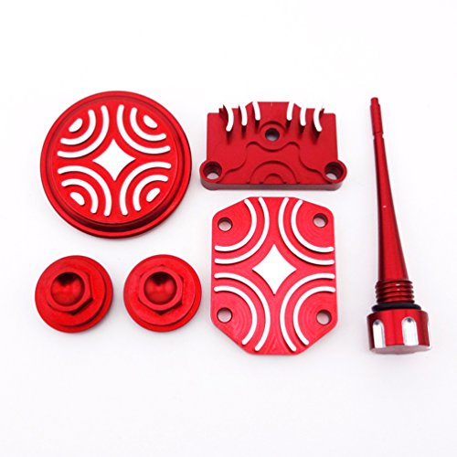 Xljoy Red Engine Dress Up Kit Tappet Cover For Chinese 110Cc 125Cc Atv Quad Dirt Pit Bike #TOP3