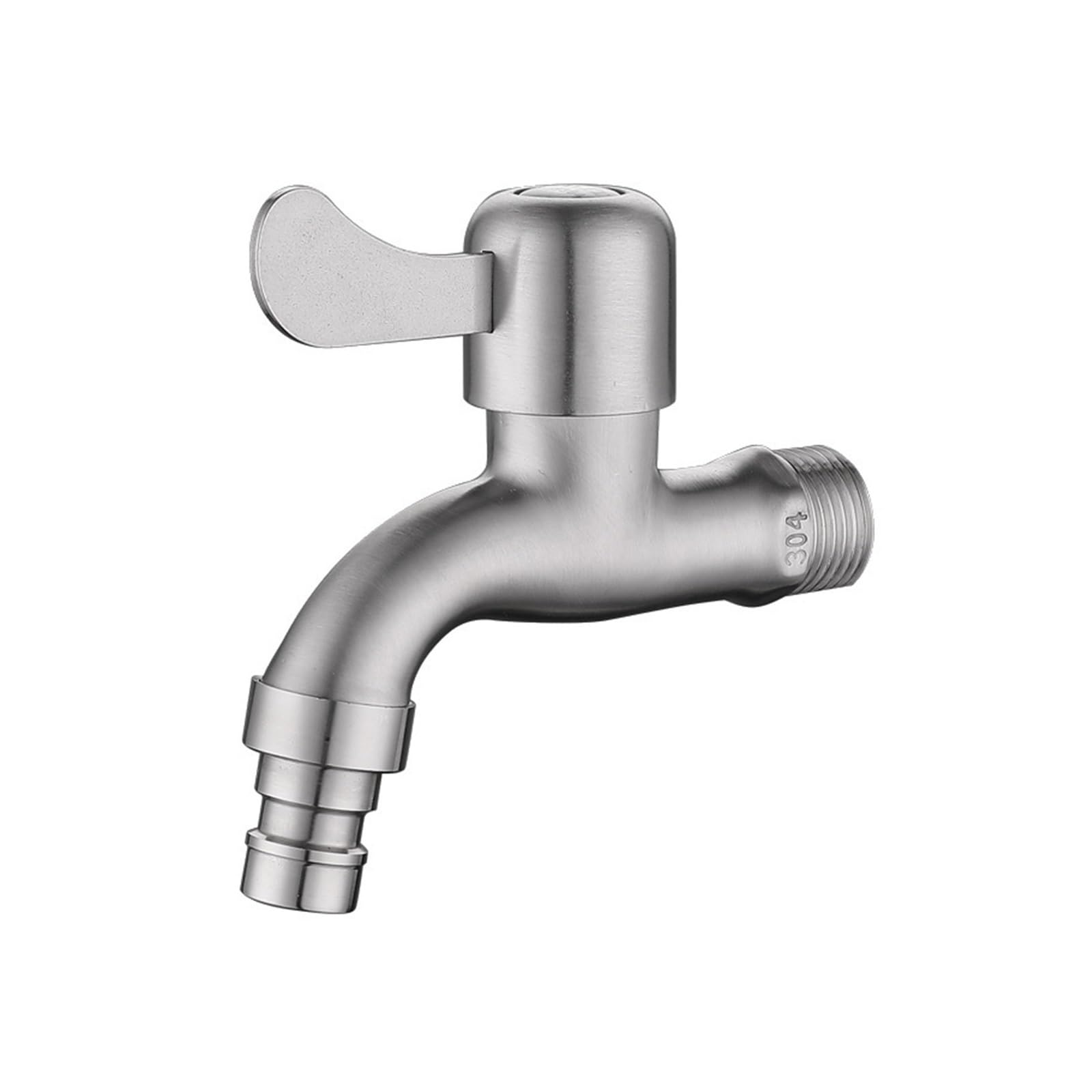 Grifo de lavadora de acero inoxidable contra fugas con su apertura rápida extendida
