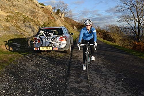 Porte-vélos Witter ZX202EU Pour Attelage - 2 Vélos Max 34kg - Basculant Pour Accéder Au Coffre - Tableau Lumineux 13 Broches