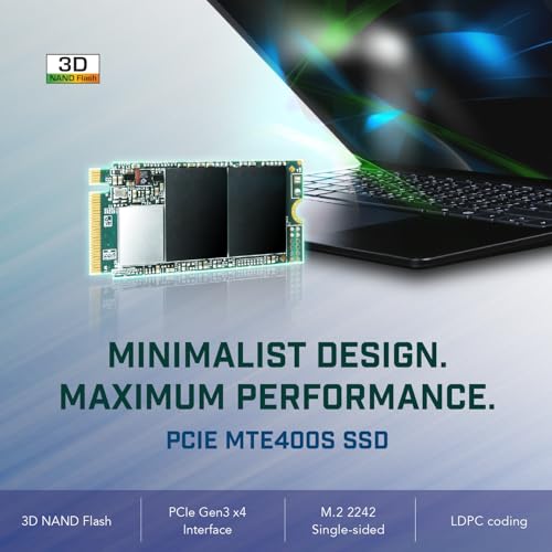 Image of Transcend 256GB | PCIe M.2 SSD 400S | 42mm | MTE400S | 3D NAND Flash | NVMe PCIe Gen3 x4 | up to 2,000 /1,000 MB /s | 100 TBW | 5 Yrs Warranty | TS256GMTE400S