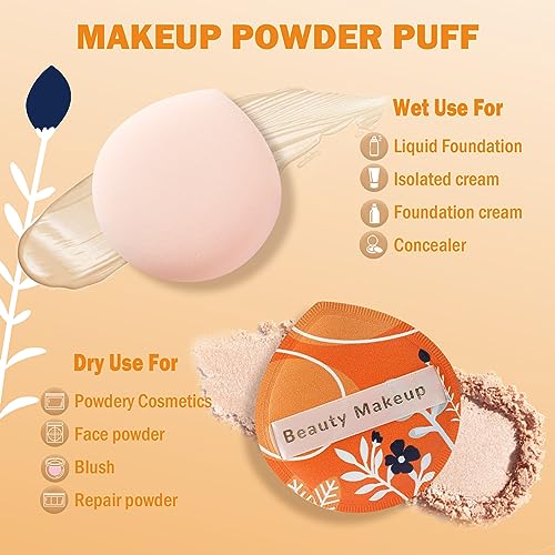 CORNERIA Large Makeup Sponge 1PCS, Super Soft Makeup Beauty Blender Quickly apply makeup in 3s - Image 4