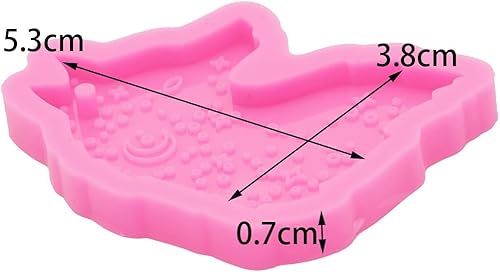 Miniatura 2 de Molde de silicona de resina de lobo, molde de carrete de insignia, molde de resina epoxi para joyería y colgante, agarre de teléfono, molde de