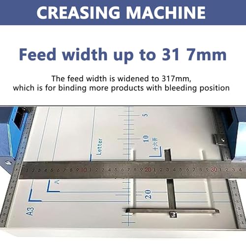 Etsuosy Booklet Making Machine A3 Paper Bookbinding and Folding Booklet Stapling 70W 110V for Printing Factories and Schools