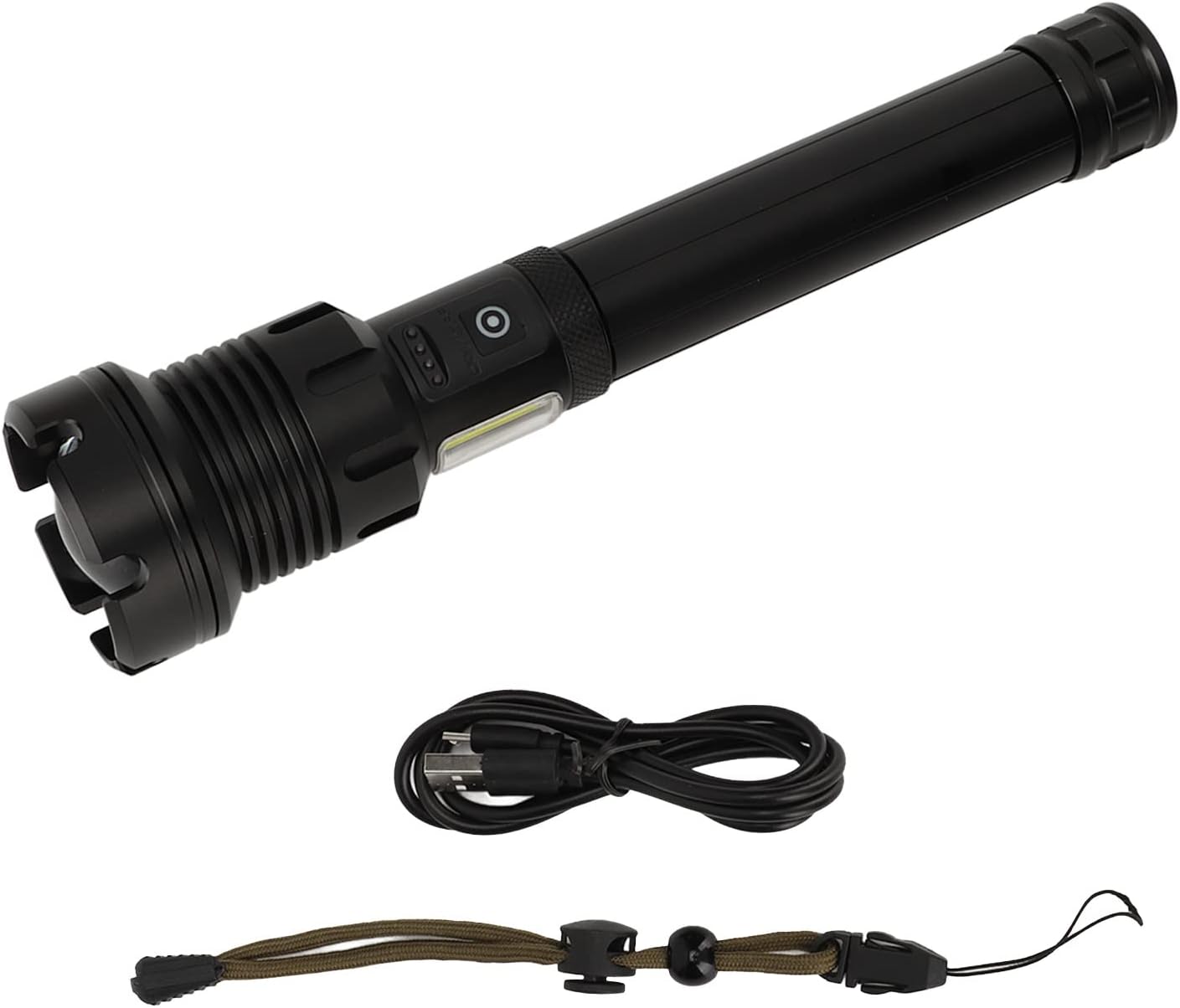 LED Flash with COB USB Charging, Re s Flash, 100000LM Bright LED with 7 ing Modes, IPX6 inum y Flash