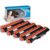 IPA Printservice TN-243 & TN-247 5 Pack (2X Schwarz, 1x Cyan, 1x Gelb, 1x Magenta) – Kompatible Toner für Brother TN-243cmyk, Brother MFC - L3750CDW & mehr – TN243 & TN247 für perfekten Druck