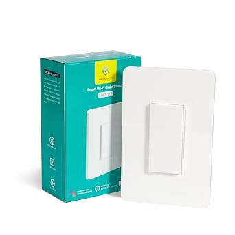 Zigbee 3-Way Smart Light Switch, No Neutral Wire, Zigbee Hub Required, Compatible with Alexa & Google Home, Single Button Wall Switch, White