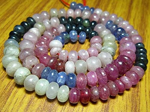 Saphir naturel multicolore en perles pour créer vos propres bijoux d'été