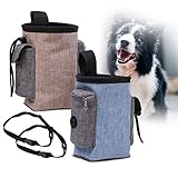 【Cinturón ajustable, fácil de transportar】 La bolsa de golosinas para perros se puede sujetar firmemente al cinturón mediante el clip de sujeción y el anillo. La hebilla elástica de moda se puede ajustar libremente. Conveniente para que lleves comida, juguetes y golosinas contigo en todo momento.
