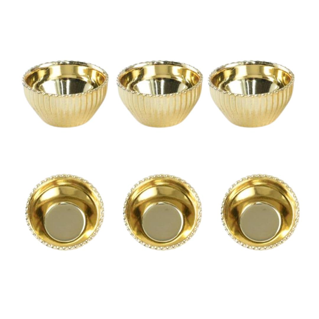 SATRA TRADERS Katori Designer Diya Holder | Size : 33mm(0.7 Inch) | 24 Pcs-image-27