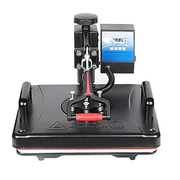 Print Digits 5 in 1 Sublimation Heavy Duty Machine/Sublimation Printing Machine with Full Setup, Use for Print Paper/Mug/Tshirt, (Black)