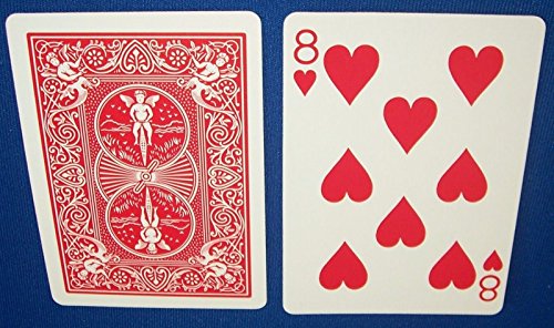 Baraja de Póker Bicycle Roja Force Deck (Corazones 8)