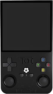 R36MAX Retro Handheld Game Console with 4.0-inch HD IPS Screen (Black) | Portable Video Gaming Console with Open Source Linux, 128G Storage, Portable Design, Classic Video Gaming