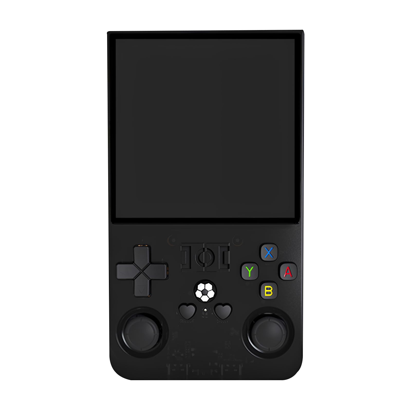 Handheld Spielkonsole 4 Zoll 128GB Retro Gaming Konsole 4000mAh USB (Klar Schwarz)