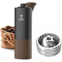 Timemore G1 Manual Coffee Grinder with Adjustable Setting, Aluminum and Walnut Wood Unibody Design