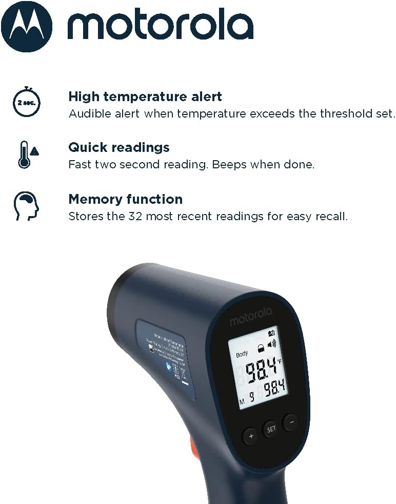 Touchl Infrared Thermometer with Balit Display,