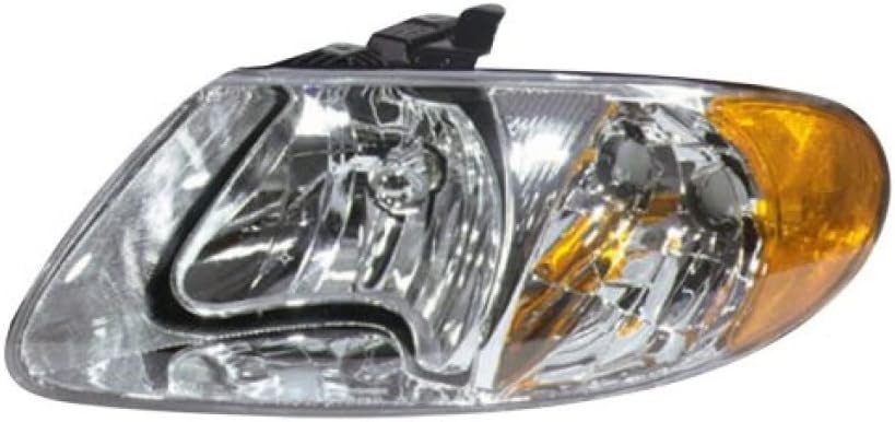 KarParts360 For 2001 2002 2003 2004 Chrysler Town and Country Headlight Assembly Pair Driver and Passenger Side w/Bulbs Replaces CH2502129 CH2503129