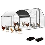 Oranland 10x10x6.5 ft Metal Chicken Run