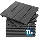Casaria WPC Terrassendielen Fliesen 30×30 cm 11er Set 1m²