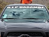 RIP Harambe Vinyl car Decal Sticker 40' x 3' Banner