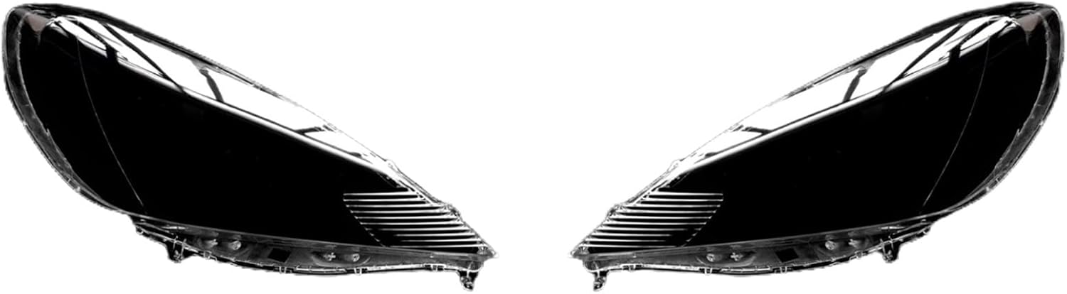 Headlight Shell Lamp Shade for Honda Fit Hatchback 2011-2013, Transparent Lens Cover Stone Guard,A Pair