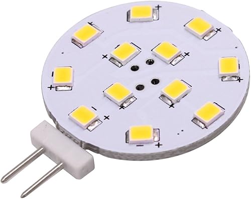 Miniatura 2 de WeiXuan Bombilla LED G4, equivalente a 35 vatios, disco LED bi-pin, pasador lateral JC, 12V-24V CACC de bajo voltaje, CRI85, 350 lúmenes, paquete de