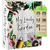 Garden Journal, 3 Ring Full Page 8.5x11' Binder. Seed Packet Organizer Kit, Perfect Planner & Almanac & Notebook for Gardeners and Farmers