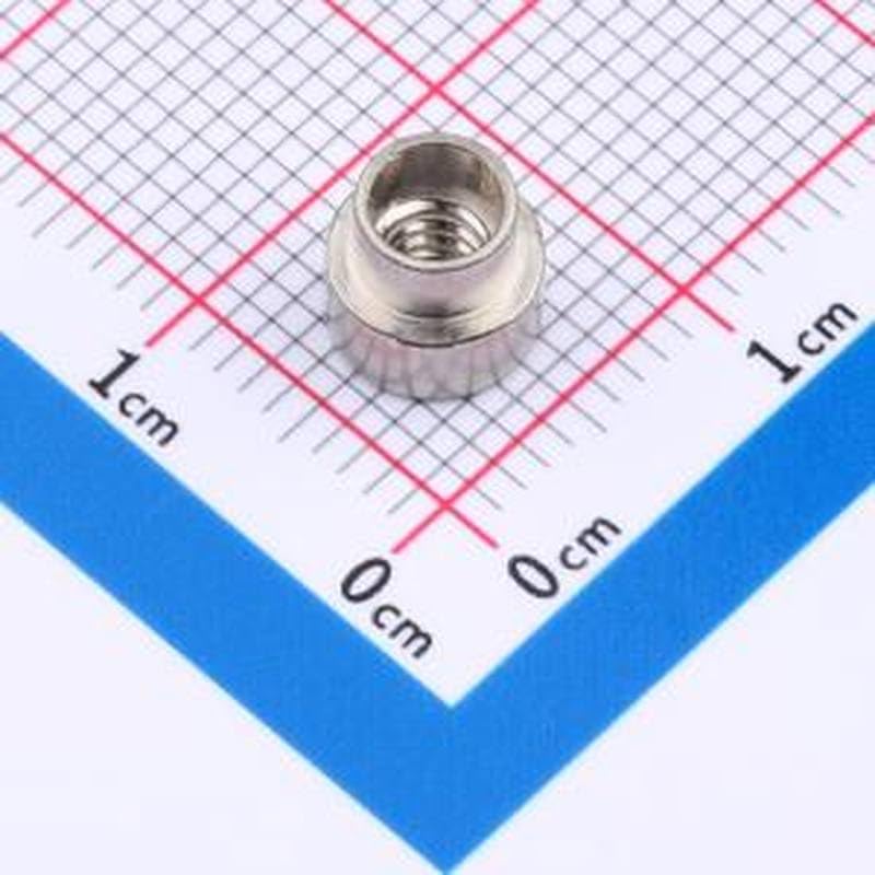 2 Pcs Nut Round Nut 1/8X32 Brass Nickel Plated Bag 1560B