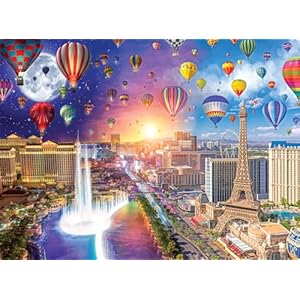 Buffalo Games – Lars Stewart – Vegas Balloon Show – 1000 Piece Jigsaw Puzzle for Adults Challenging Puzzle Perfect for Game Nights – Finished Puzzle Size is 26.75 x 19.75