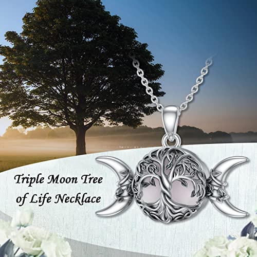 WINNICACA Tree of Life Necklace 925 Sterling Silver Family Celtic Tree Necklace Dainty Pendant Irish Jewelry Birthday Anniversary Christmas Gifts for Women Mom Wife Girlfriend2