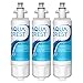 AQUA CREST 469690 ADQ36006101 Refrigerator Water Filter, Replacement for LG? LT700P?, Kenmore? 9690, 46-9690, ADQ36006102, LFXS30766S, HDX FML-3, RFC1200A, PL-500, 3 Pack (package may vary)