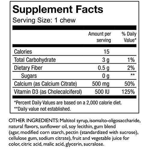 Celebrate Vitamins Bariatric Calcium Citrate Soft Chews With Vitamin D3, 500Mg, Sugar-Free & Gluten-Free Calcium Citrate For Bariatric Patients, Strawberry Banana Cream, 90 Count #TOP5