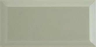 Metro Green Sage Ceramic Wall Bathroom Tile Subway Brick Effect 100mm x 200mm Bevelled Edge Kitchen Tiles Gloss Finish 1m2 Box of 50