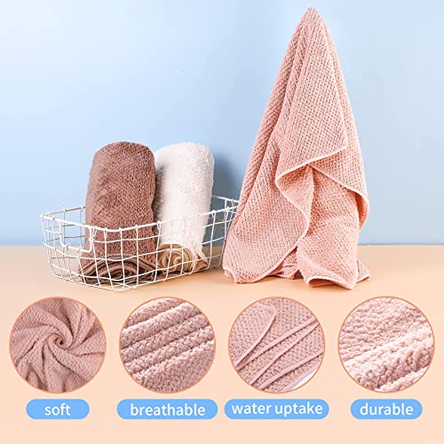 Laojbaba Microfiber Hair Towel Quick Dry Hair Towel Hair Drying Towels Suitable For All Kinds Of Hair Ultra Absorbent Long And Thick Hair 19X39Inch Lotus Root Pink (1Pcs) #TOP4