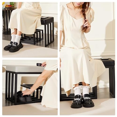 Banc à chaussures solution de rangement pour entrée encombrée et salon - 8